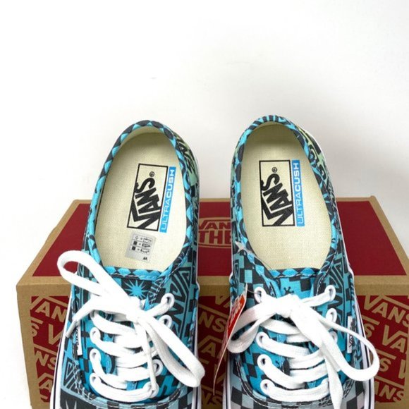 💖MEGA SALE💖Vans SF Tribal Check Multi Blue Canvas Sneakers Women's VN0A3MU642K - Picture 6 of 11